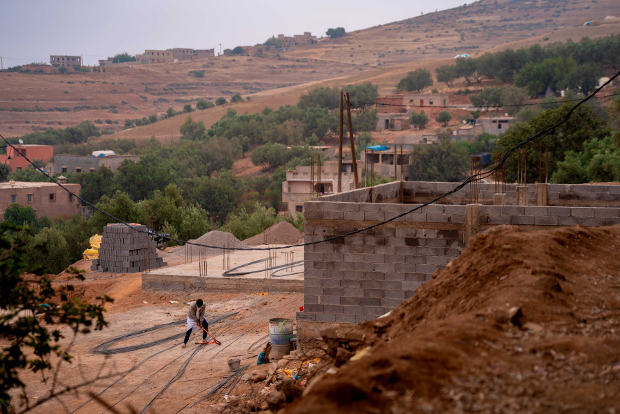 Berberdorf im Atlasgebirge / Copyright/Fotocredit: 